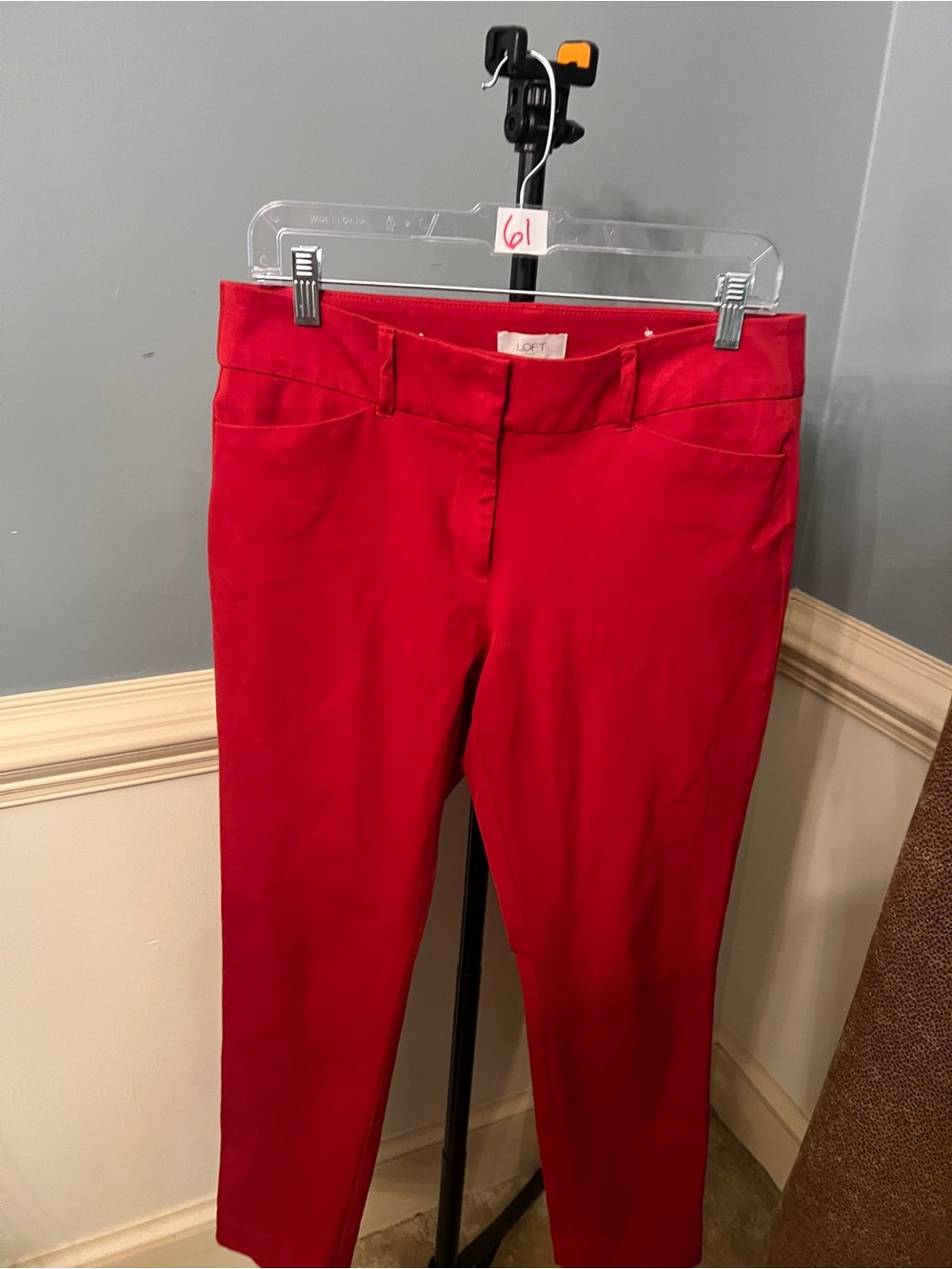 LOFT Red Women's Pants